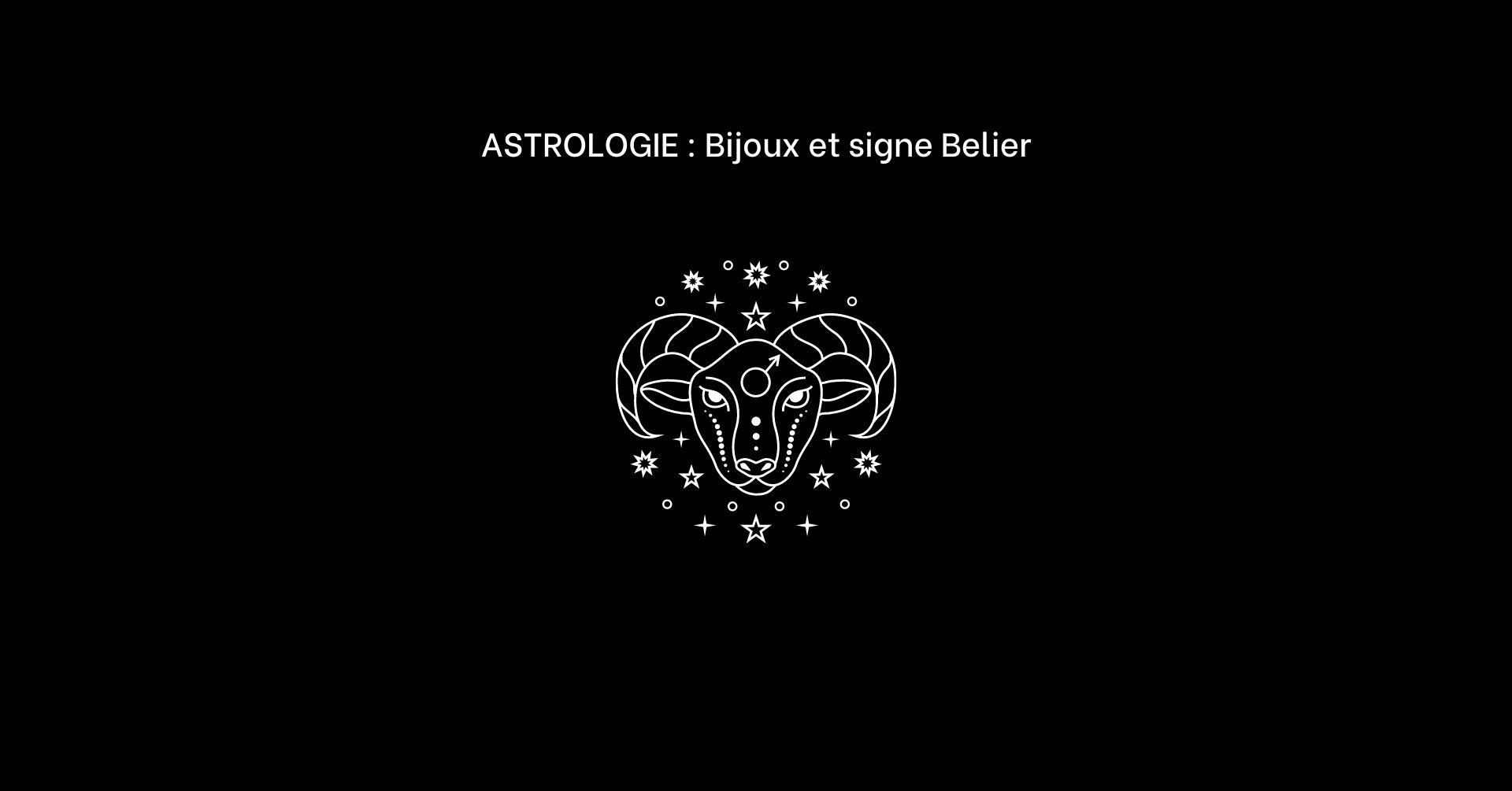 signe astrologique belier et bijoux