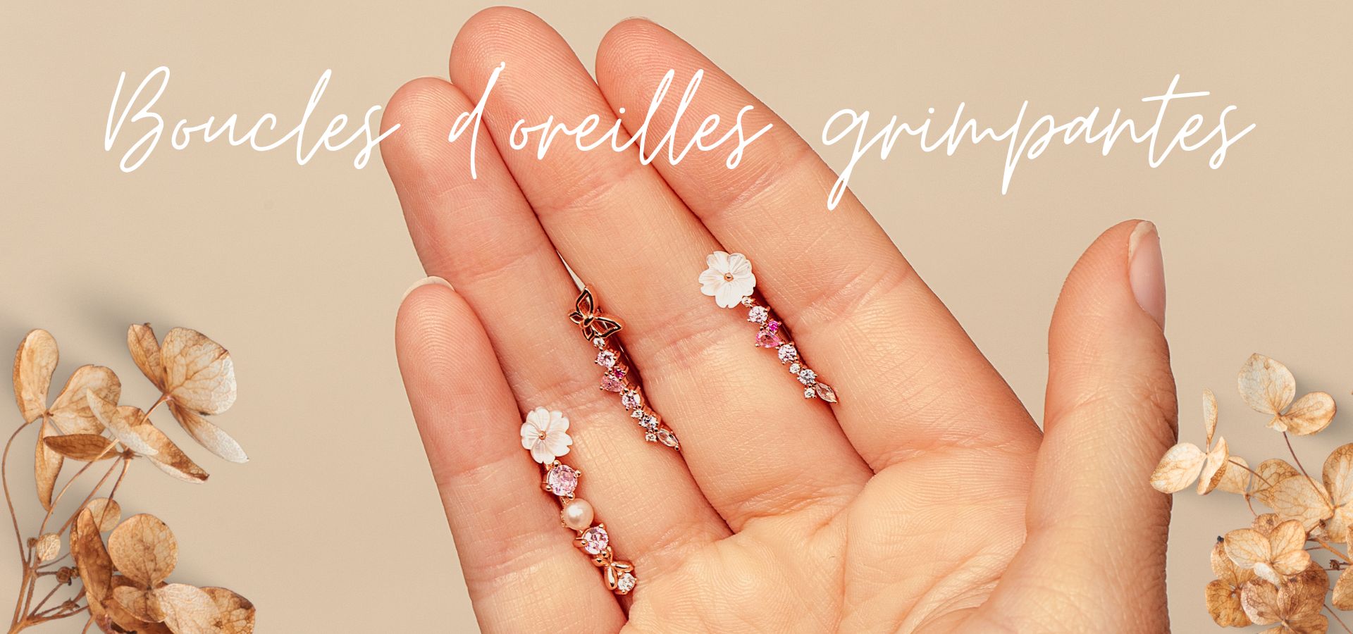 Boucles d'oreilles grimpantes