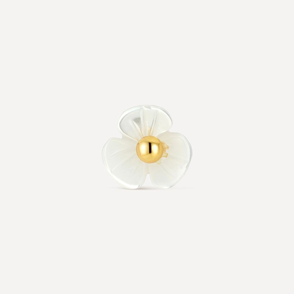 Boucle d'oreille Petite orchidée