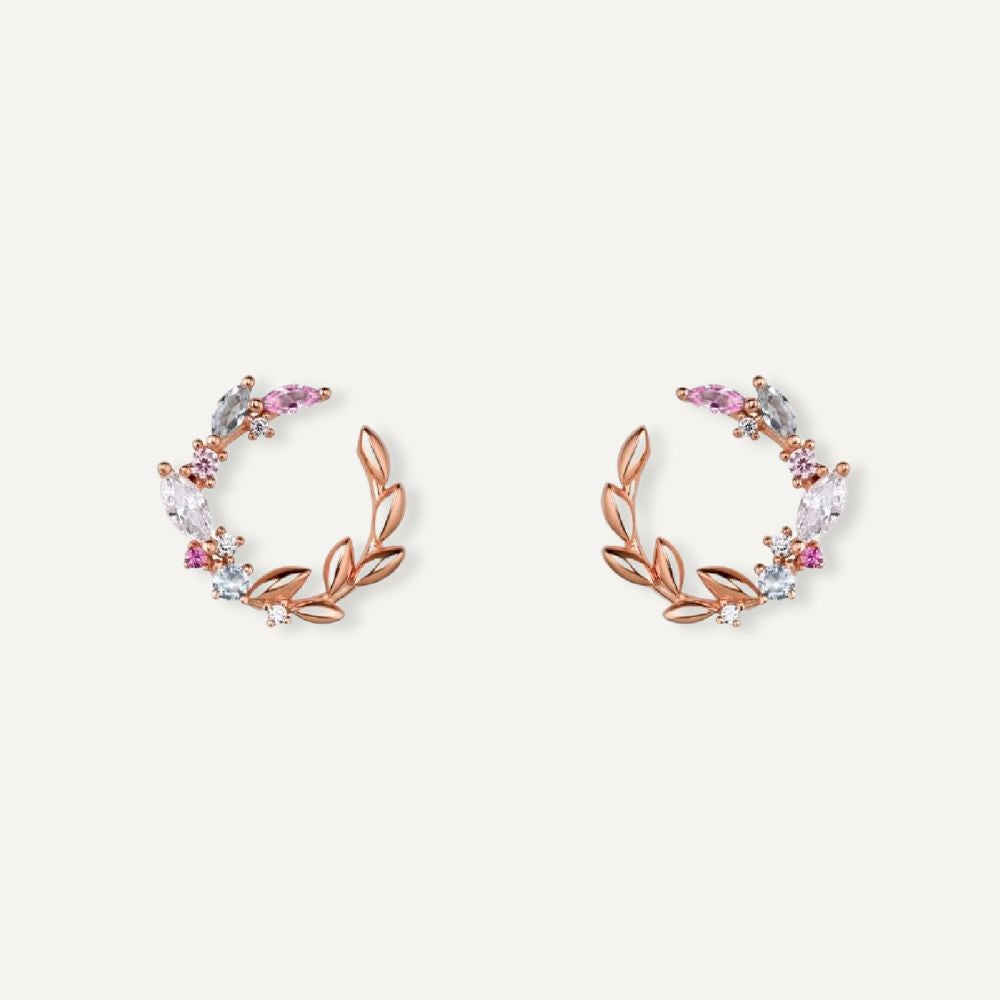 Boucles d'oreilles Agathe - Or Rose