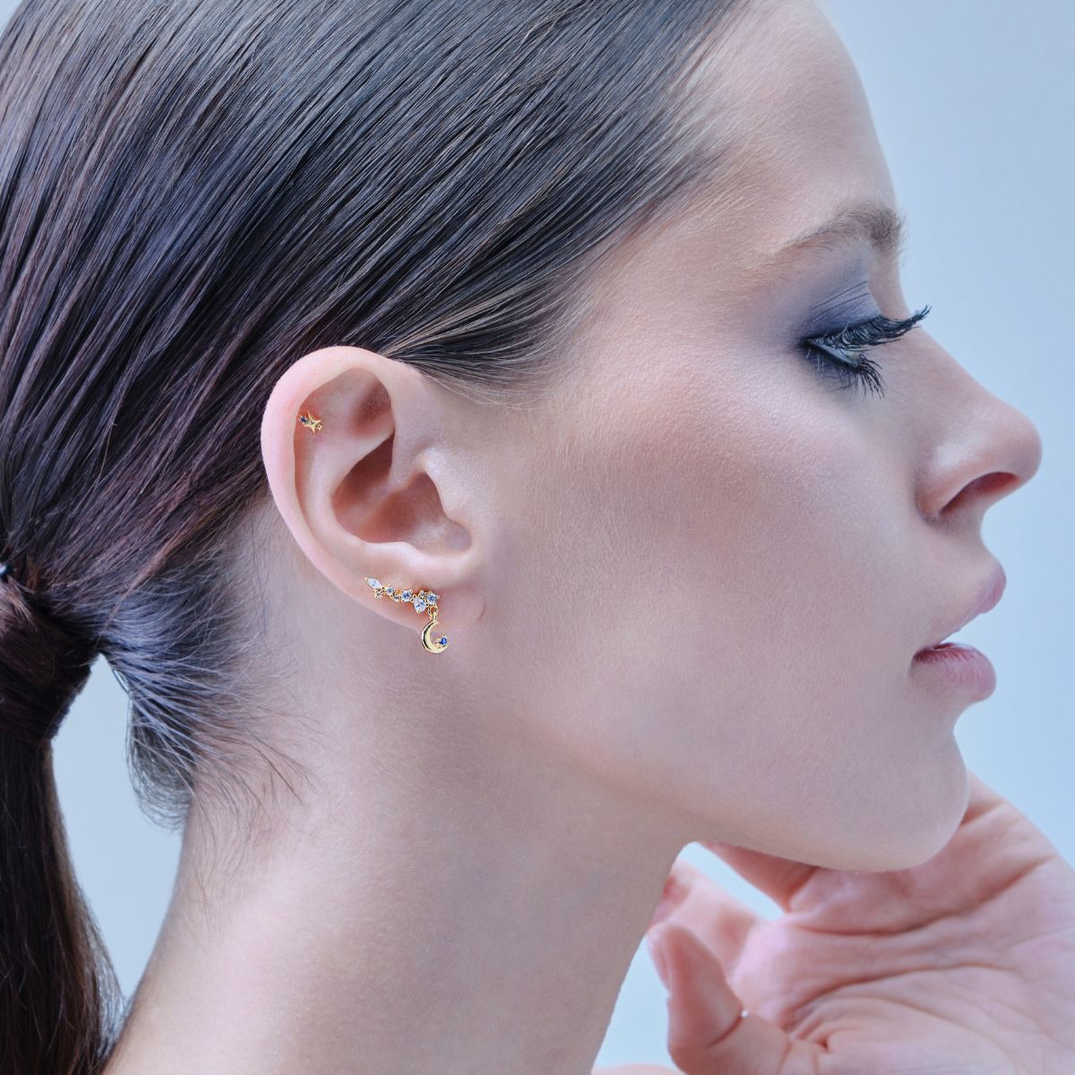 Piercing hélix Étoile, doré, étoile délicate, bijou lumineux, or 18K, style intemporel. Hypoallergénique. Sans risque d'allergie Les joyaux d'auré