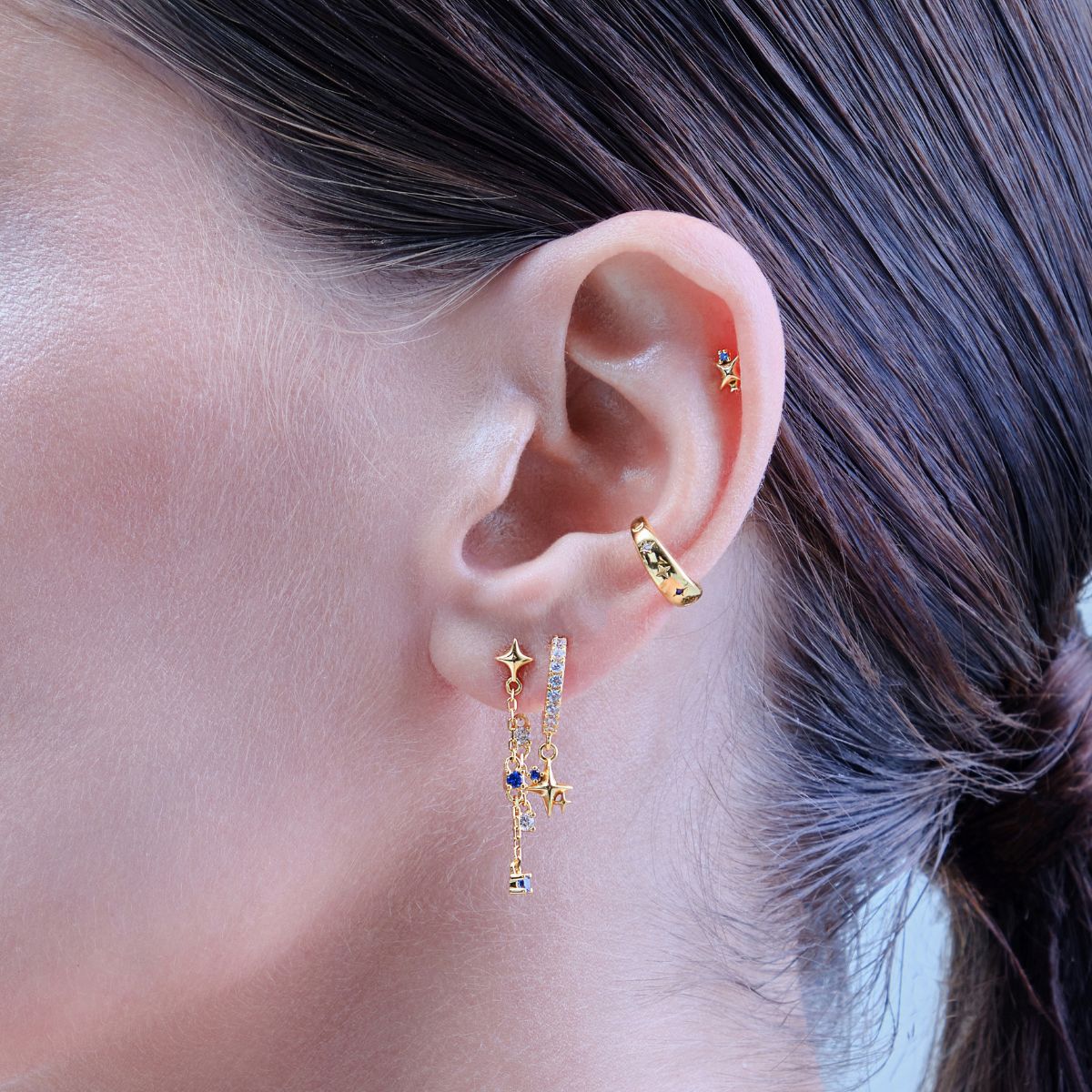 Boucle d'oreille Gemini