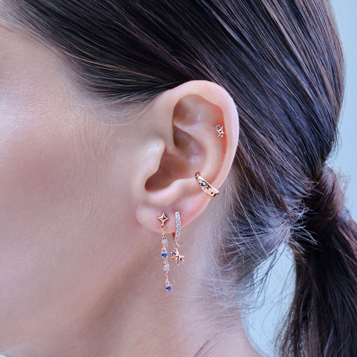 Boucle d'oreille Gemini