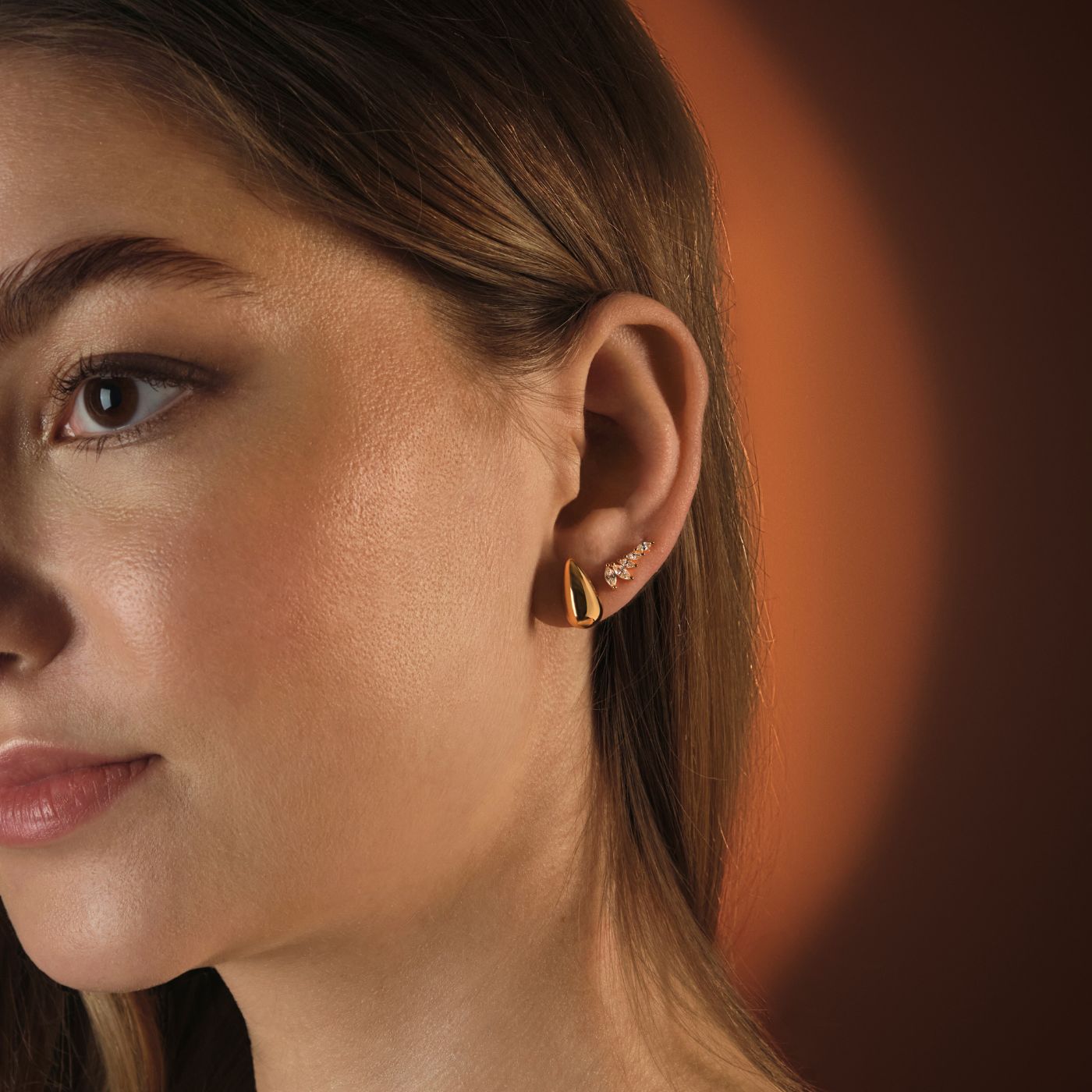 Boucle d'oreille Dune Or