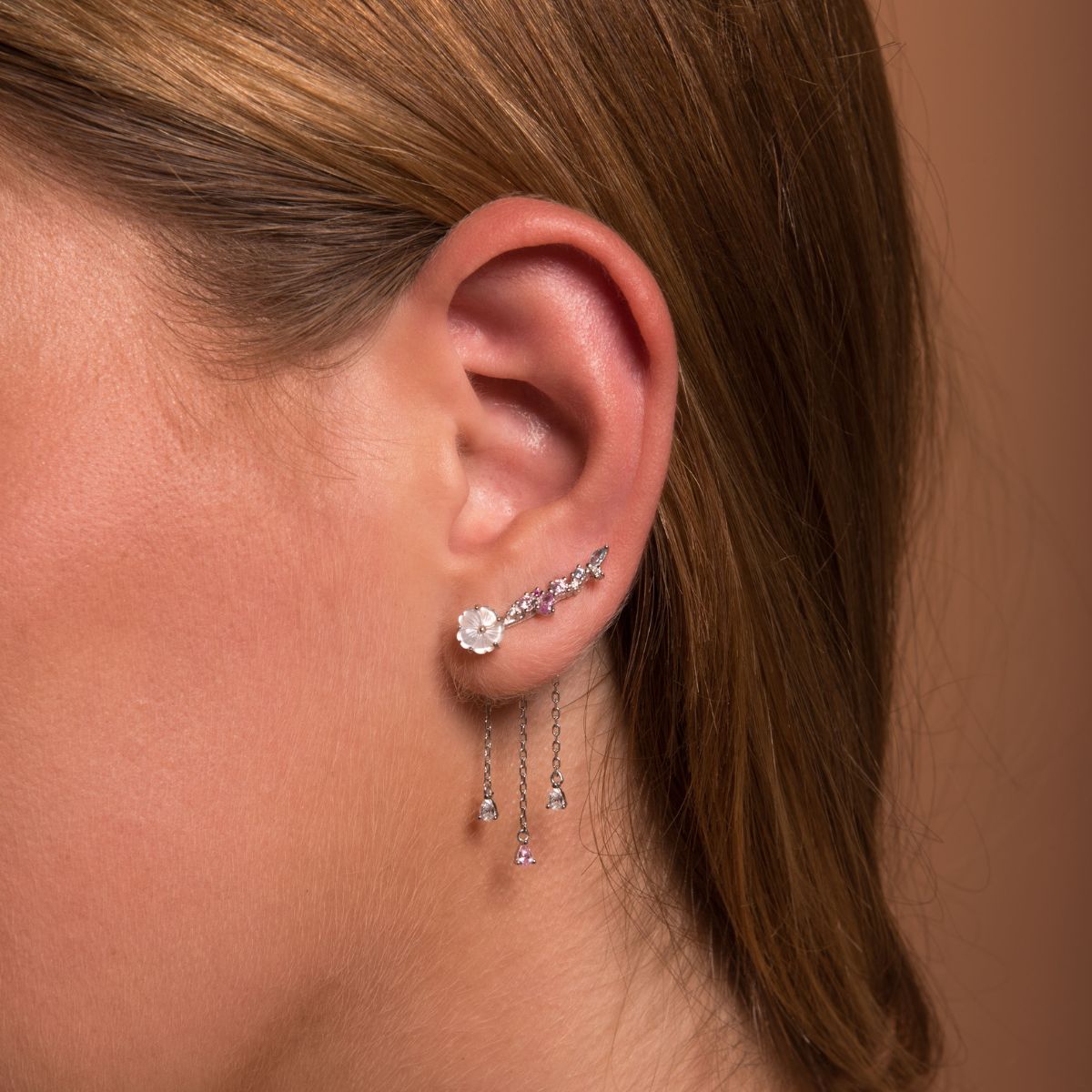 Boucles d'oreilles grimpantes Maëline