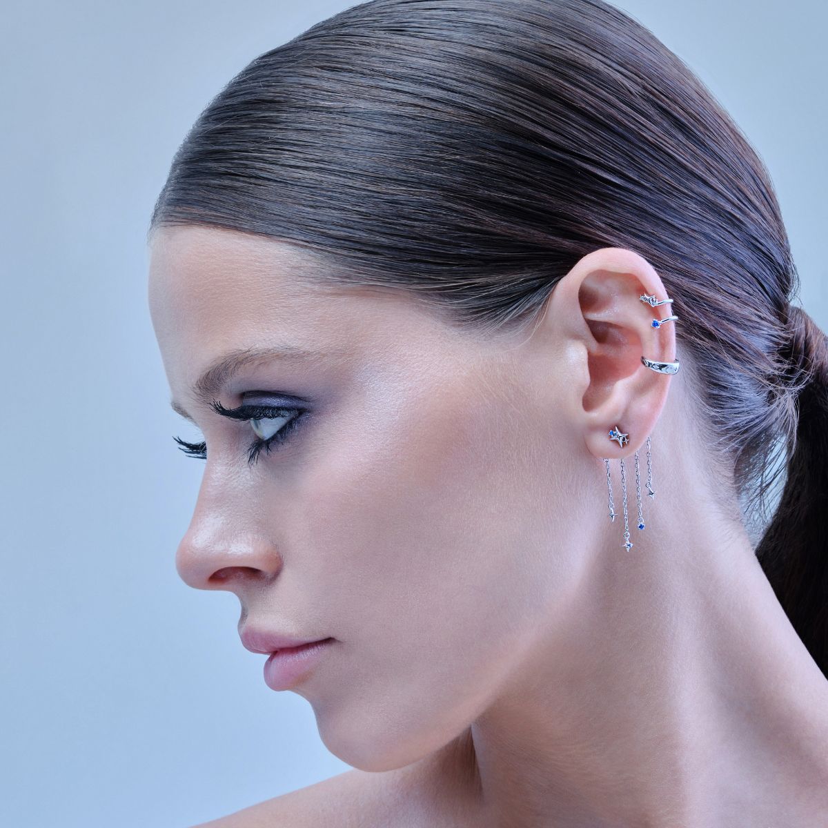 Boucle d'oreille étoile du berger