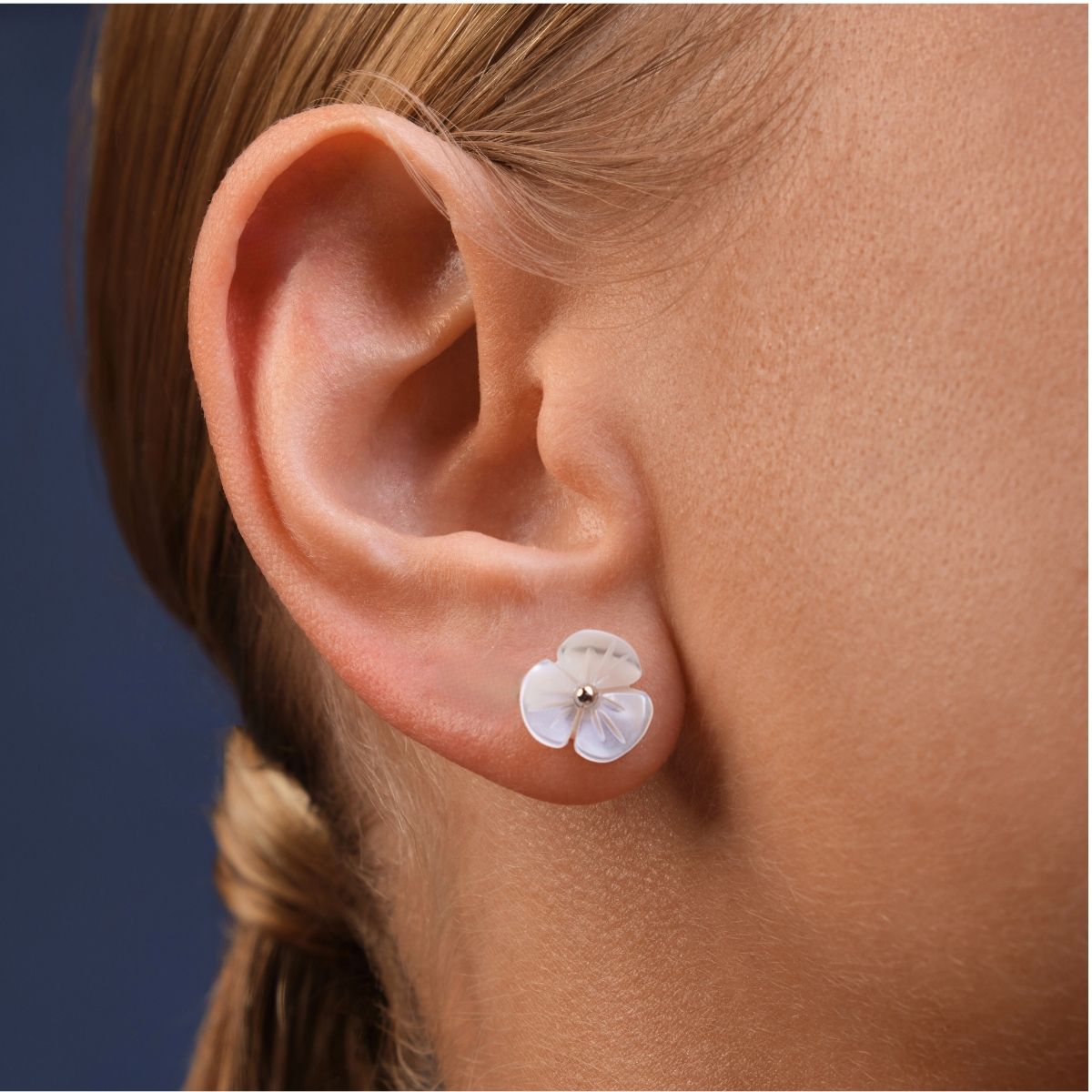 Boucle d'oreille Grande Orchidée