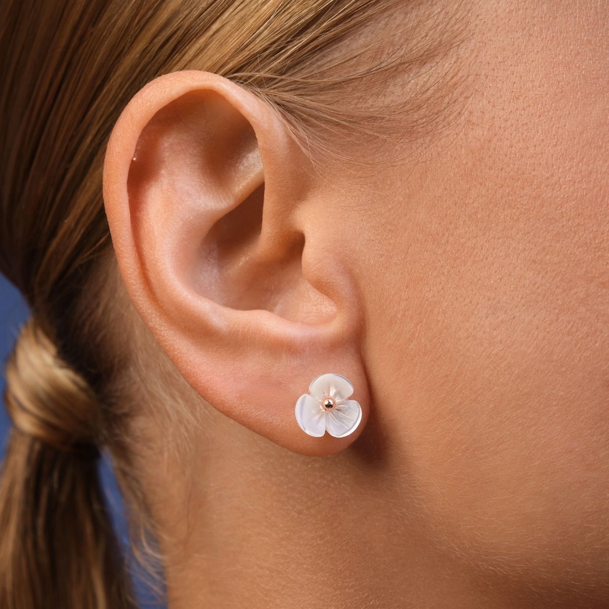 Boucle d'oreille Grande Orchidée