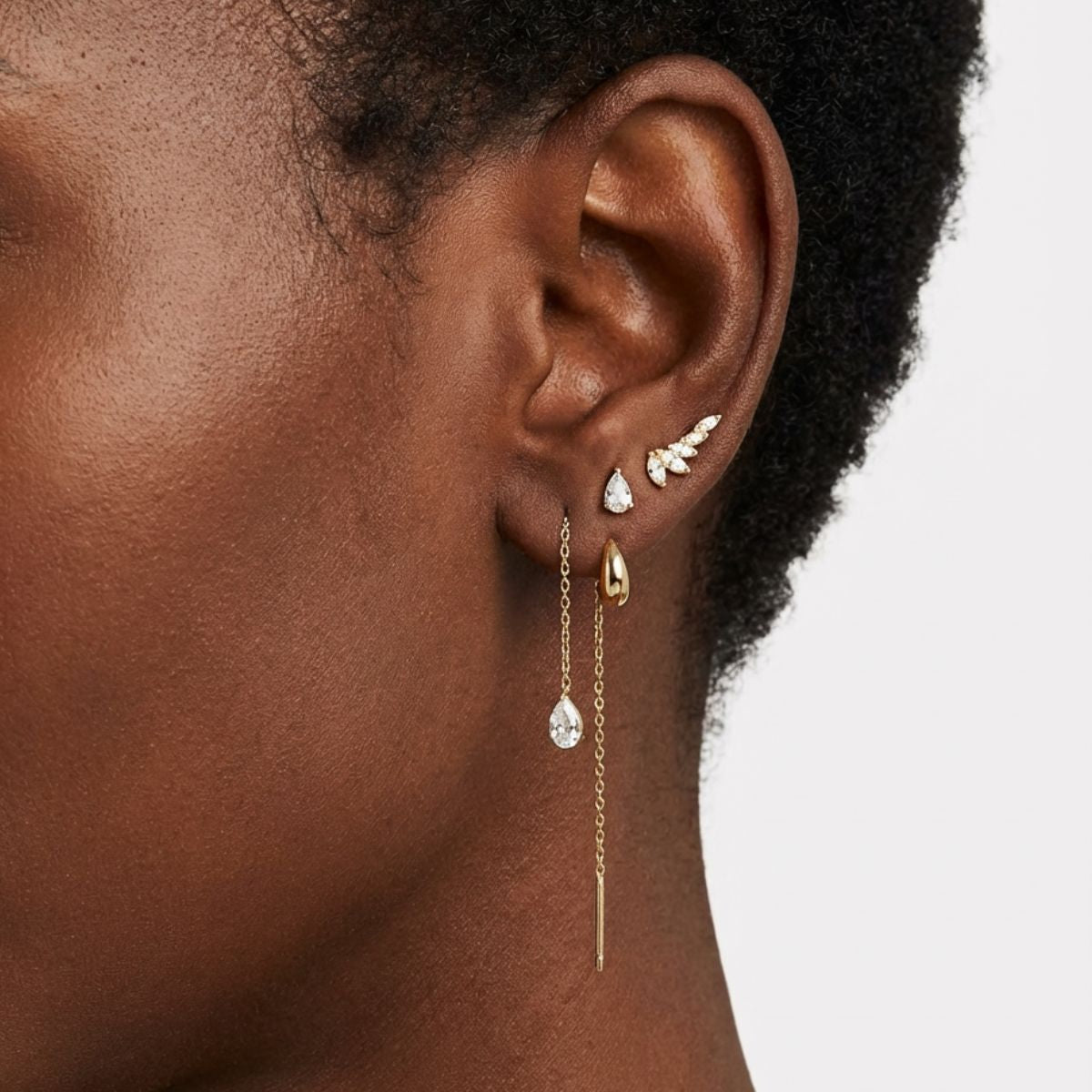 Boucle d'oreille Or Delta