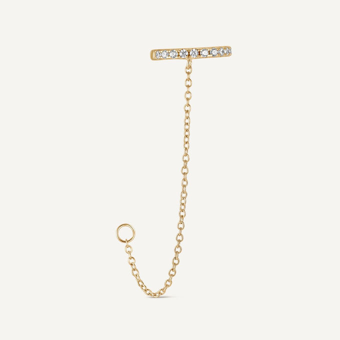 ear cuff chaine or