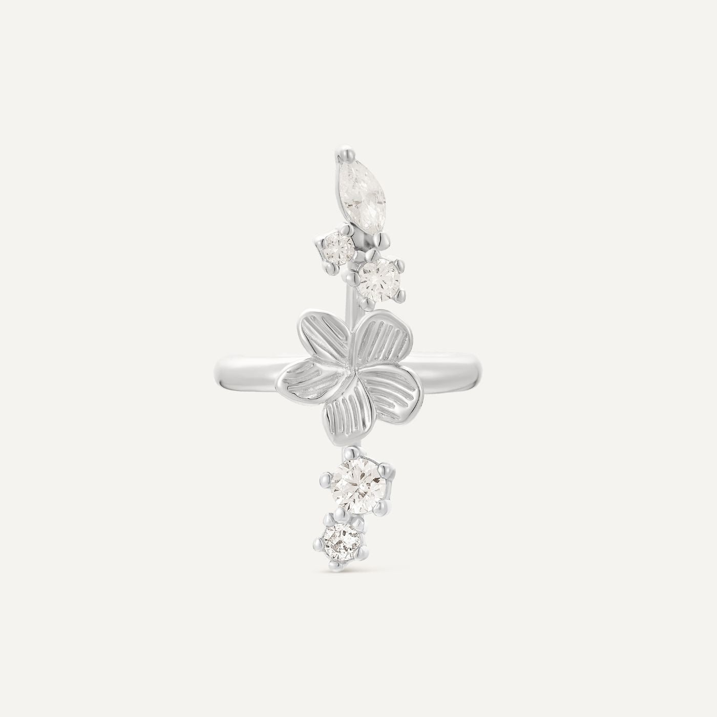 Faux piercing oreille argent, faux piercing original, ear cuff conch