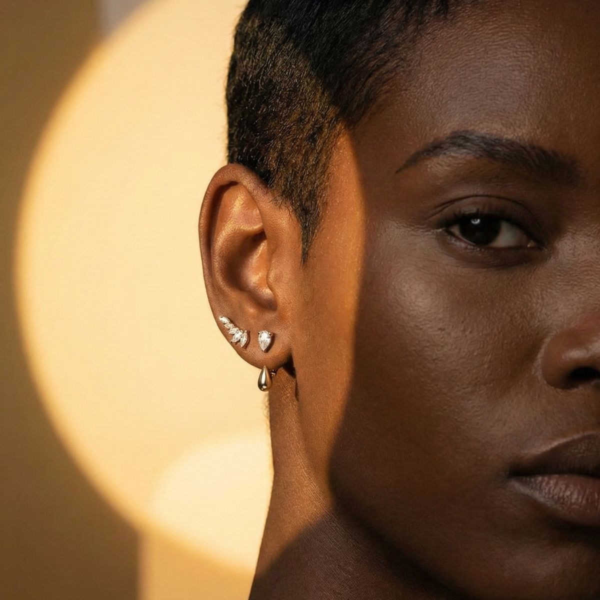 Boucle d'oreille Or Delta