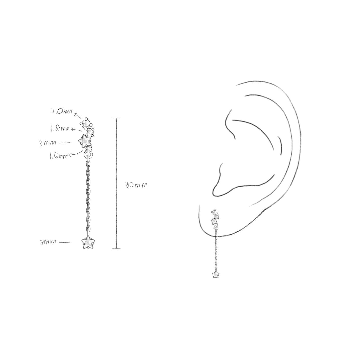 Boucles d'oreilles pendantes - Les joyaux d'Auré