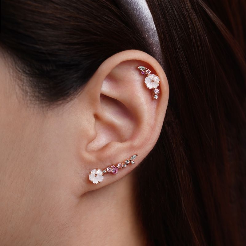 piercing cartilage or rose