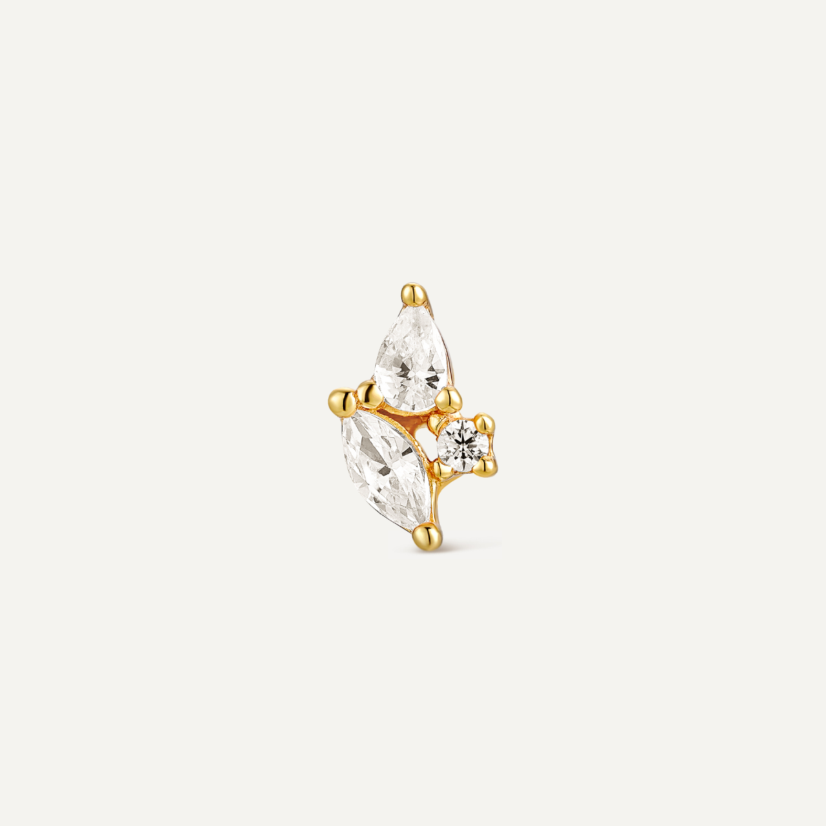 Piercing hypoallergénique oreille