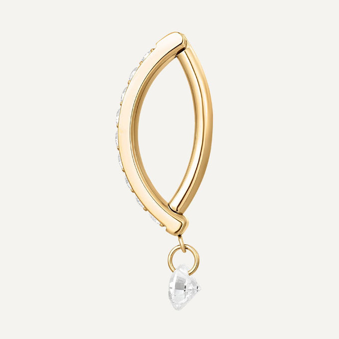 piercing nombril titane or les joyaux d'Auré