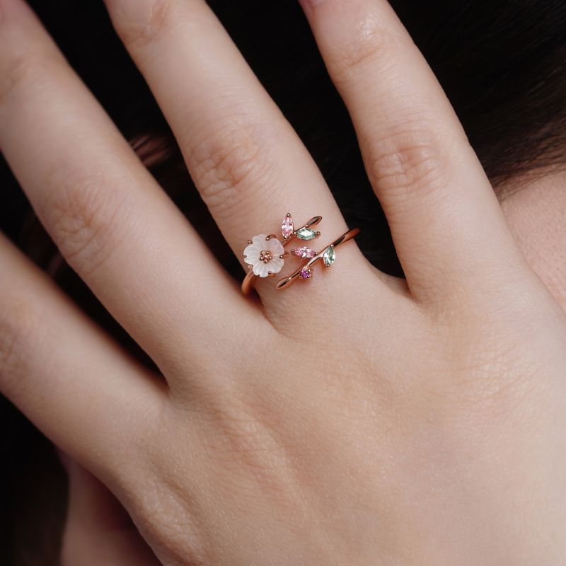 bague fleur