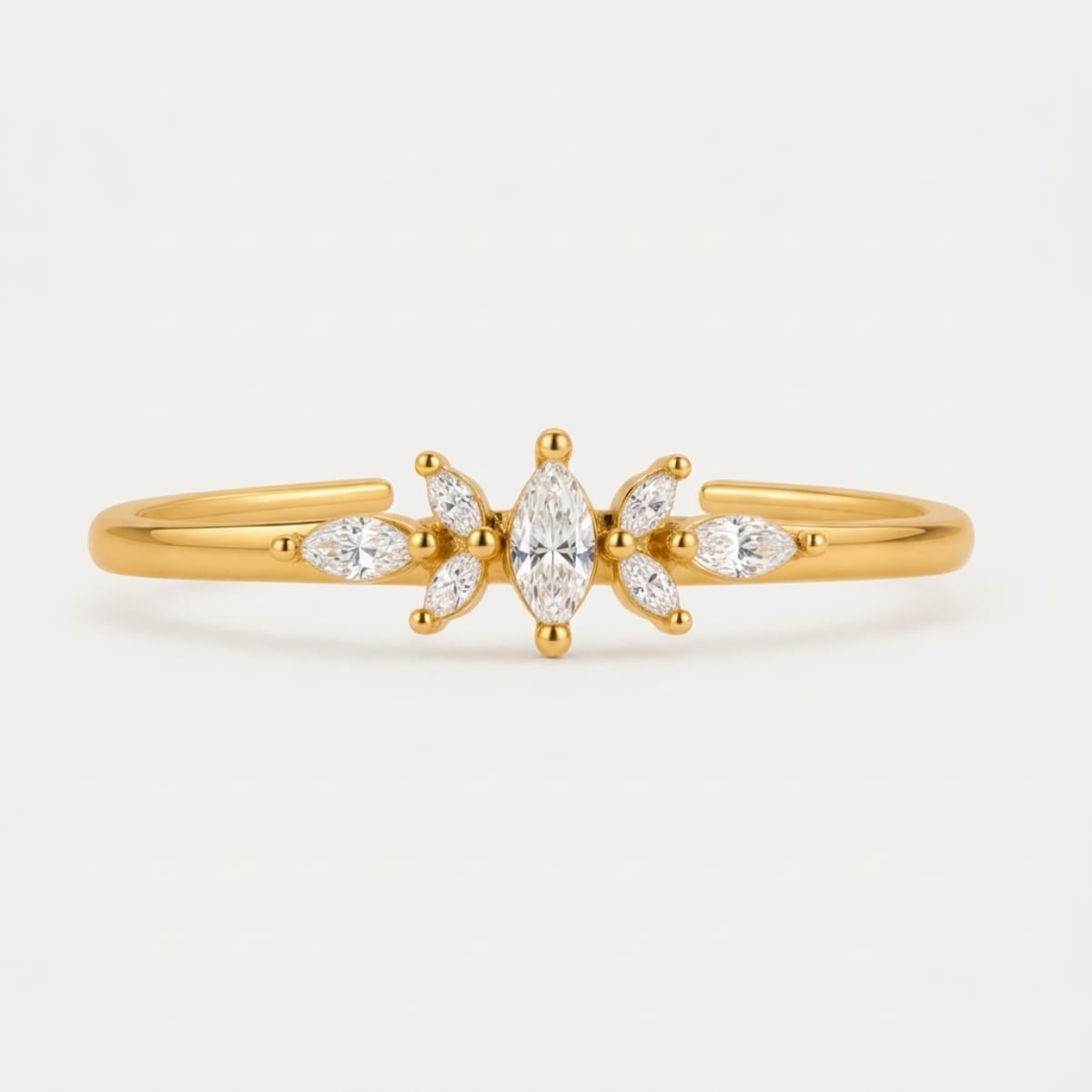Bague Lotus - or jaune