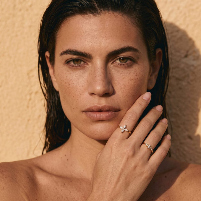 Bague Lotus - or jaune