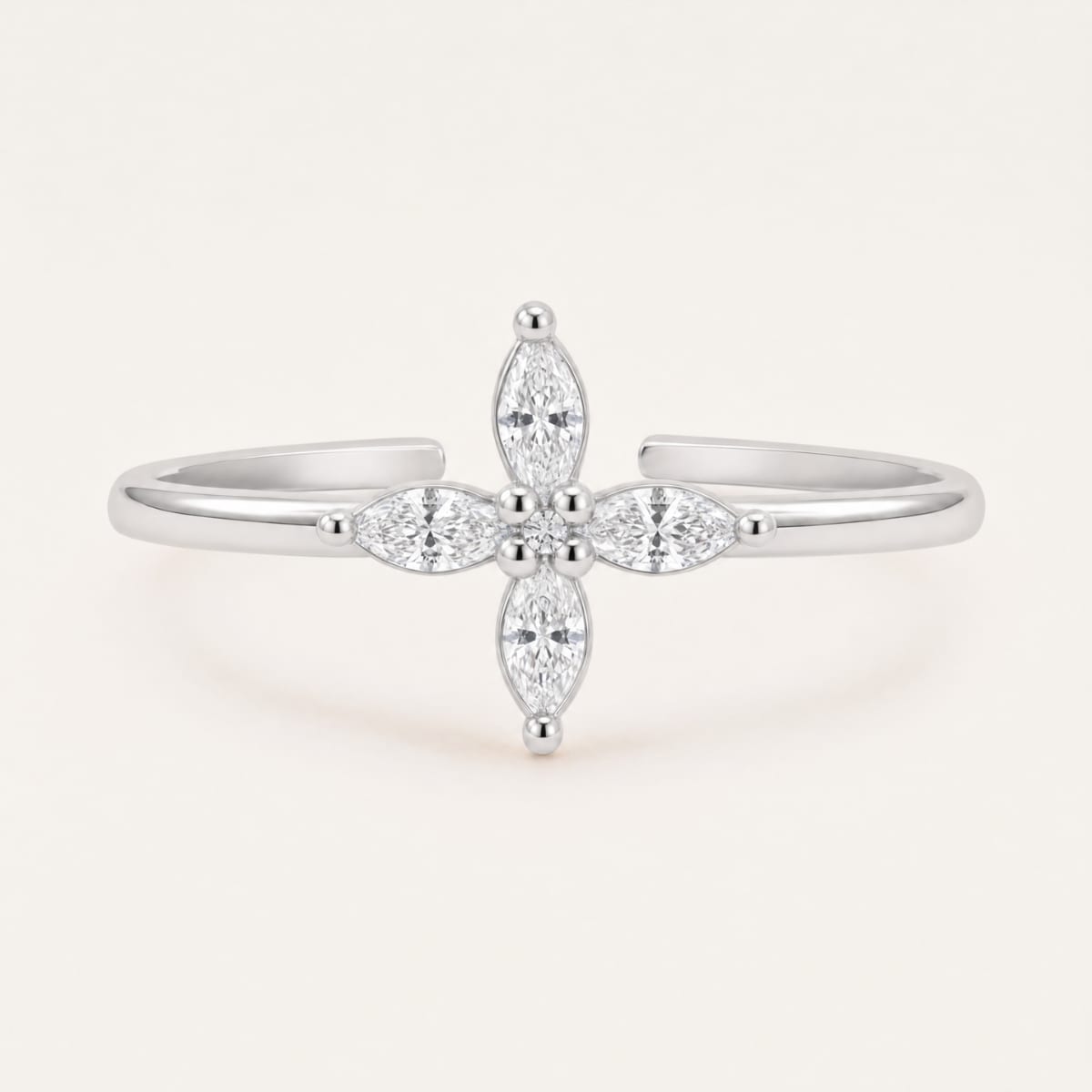 Bague Néro - or blanc