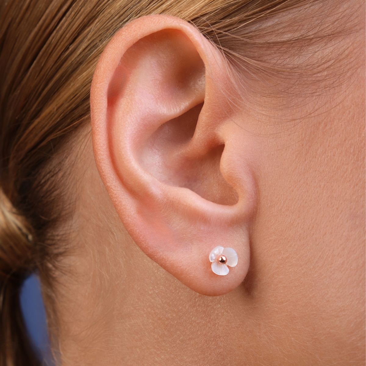 Boucle d'oreille Petite orchidée