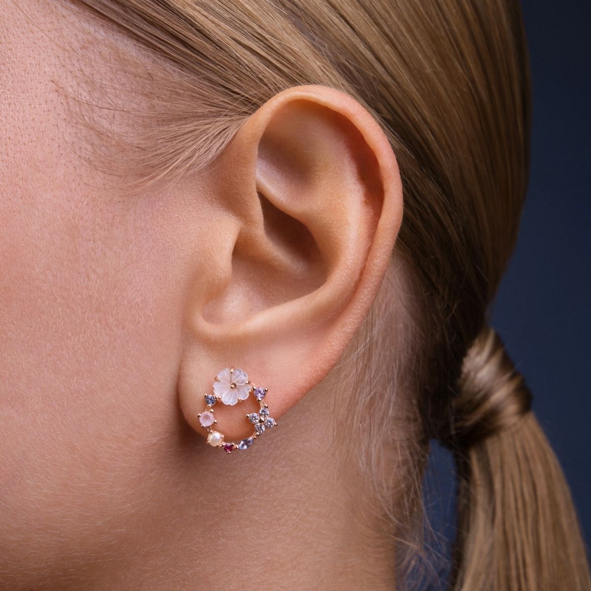 Boucles d'oreilles Camélia