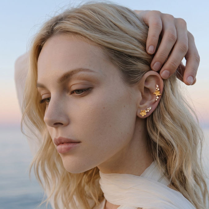 Ear Cuff Blume Eléanor