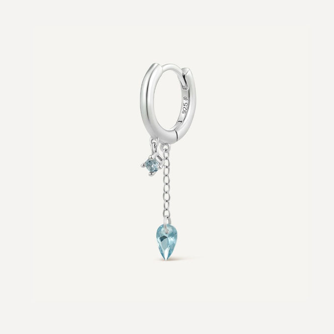 boucles d'oreilles pendantes argent