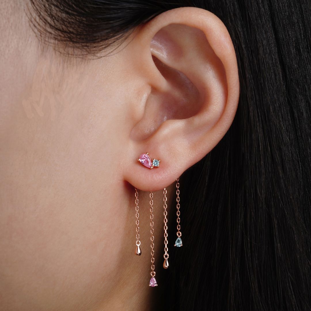 Boucle d'oreille Dorine - Or Rose