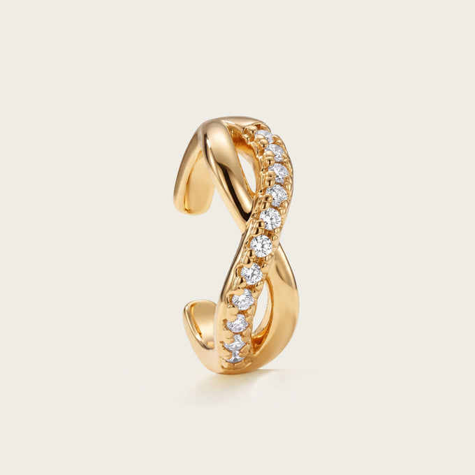 Ear cuff Ecume en or jaune, Les Joyaux d'Auré