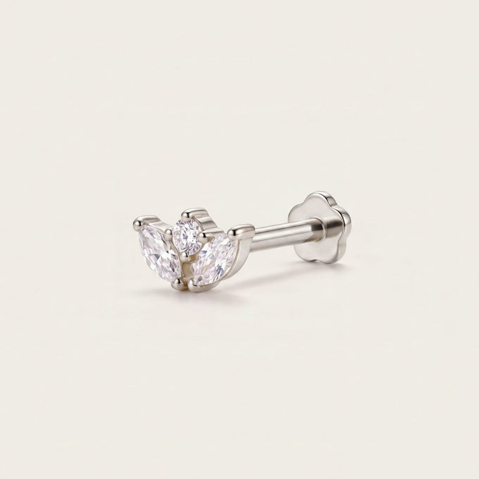 Piercing Souffle trois quarts en argent, Les Joyaux d'Auré