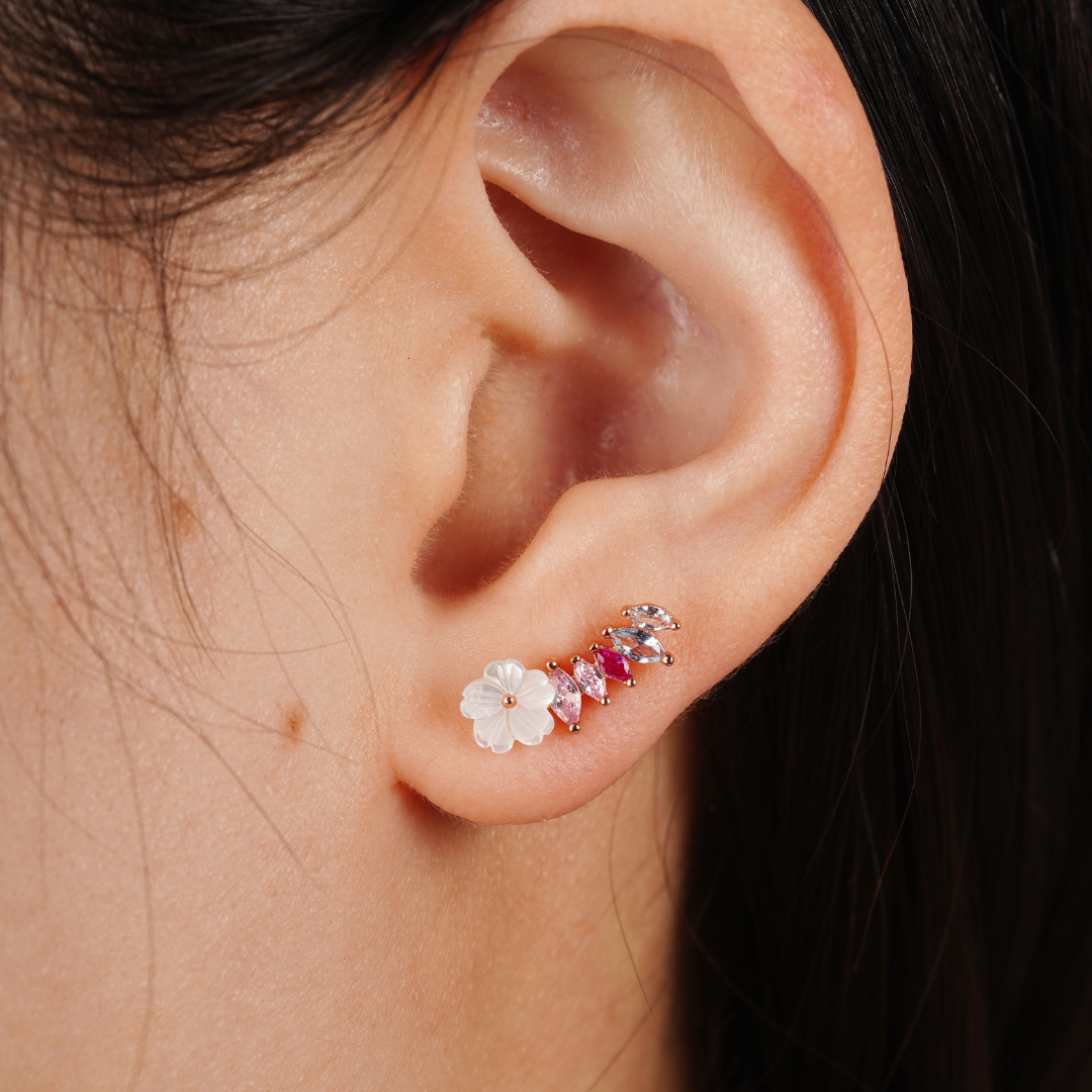 Boucles d'oreilles grimpantes Gemma