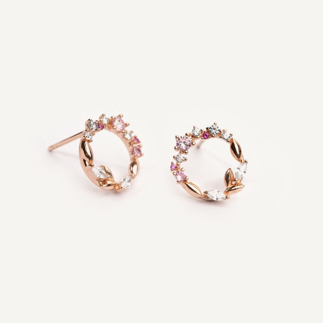 Boucles d'oreilles Juliette - Or Rose