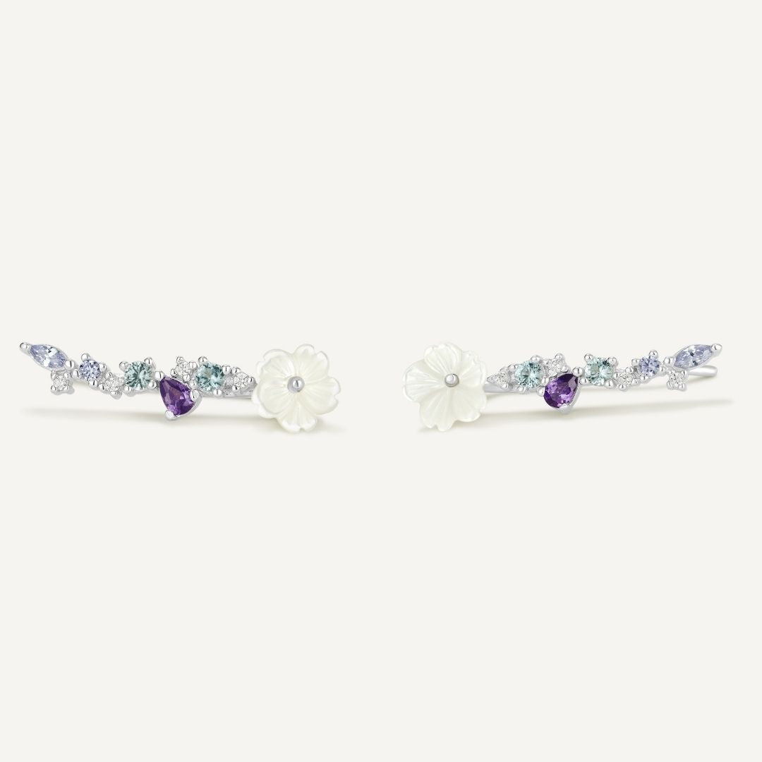 Boucles d'oreilles grimpantes pour femme. Boucle d'oreilles qui remontent. Les Joyaux d'Auré