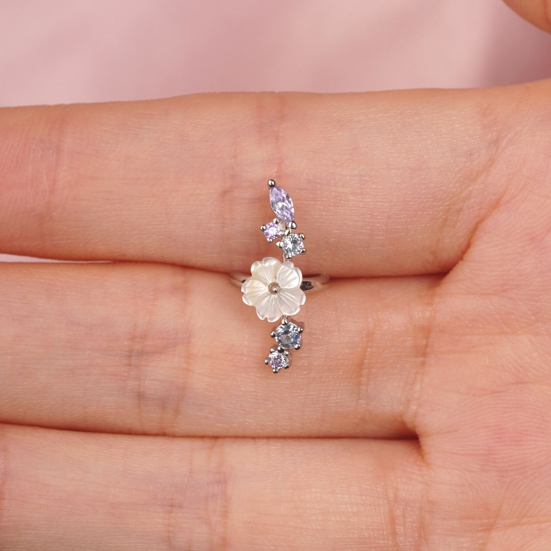 Ear cuff | Piercing helix fleur Jane