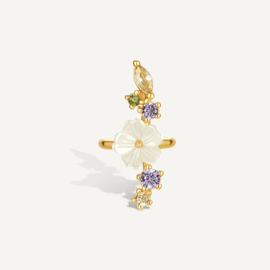 Ear cuff | Elie flower helix piercing