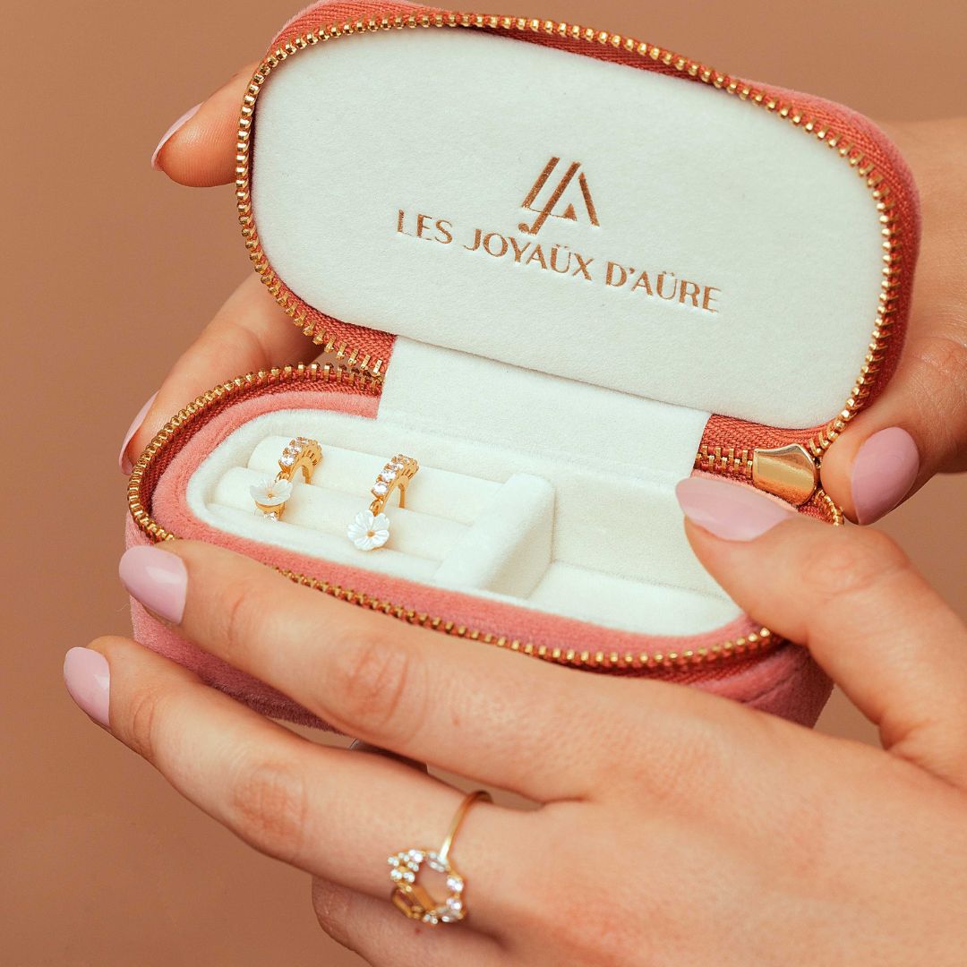 idée cadeau pour femme. boucle d oreille fleurs