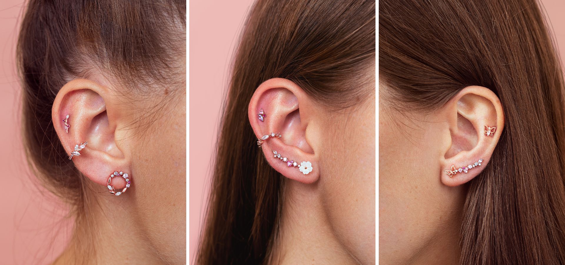 Piercing - Earcuff - boucle Or Rose - Winner