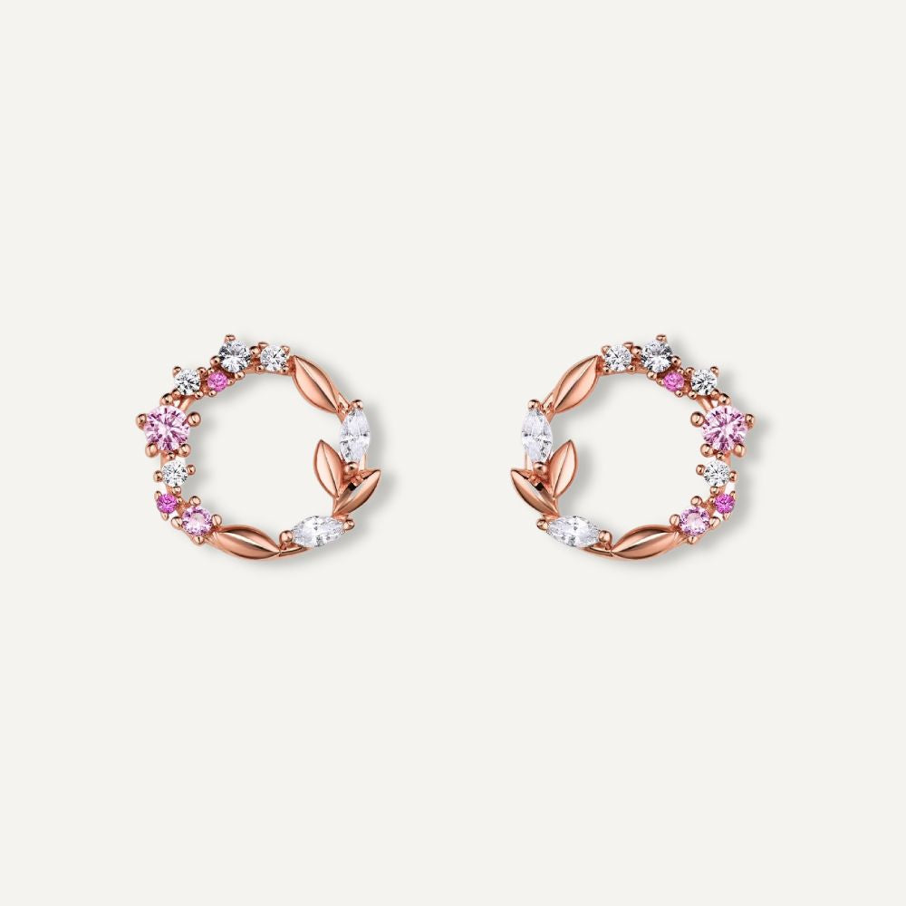 Boucles d'oreilles Juliette - Or Rose