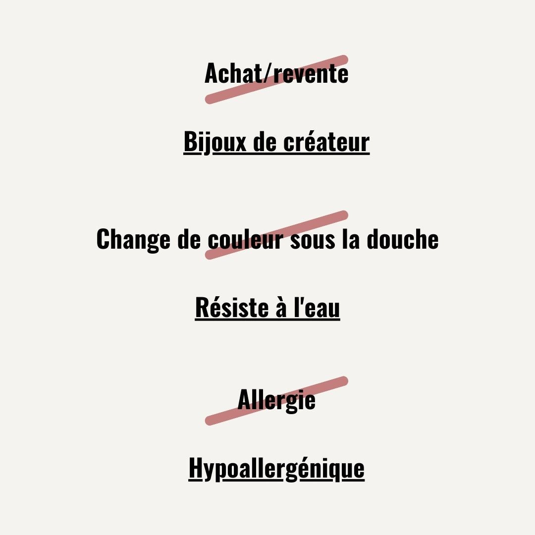 bijoux fantaisie de qualité