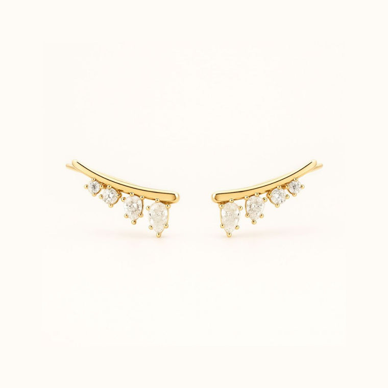 Ear climber Calypso – vita stenar