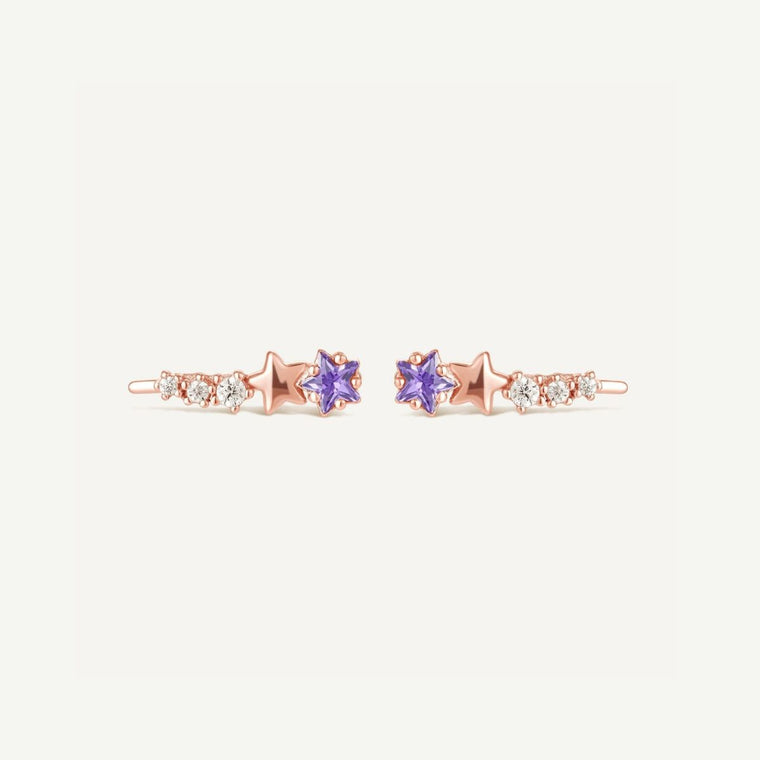 Boucles d'oreilles Persée Or Rose