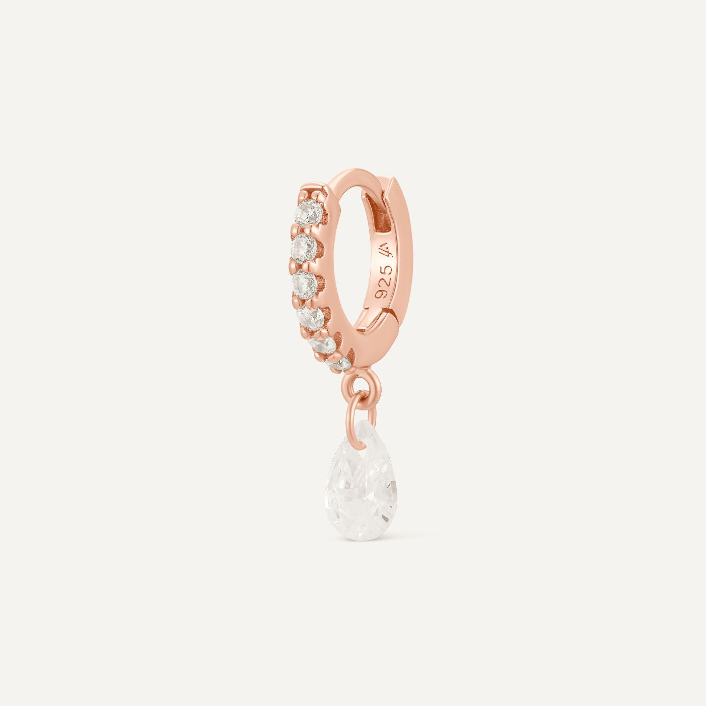 Boucle d'oreille Or rose Arlo