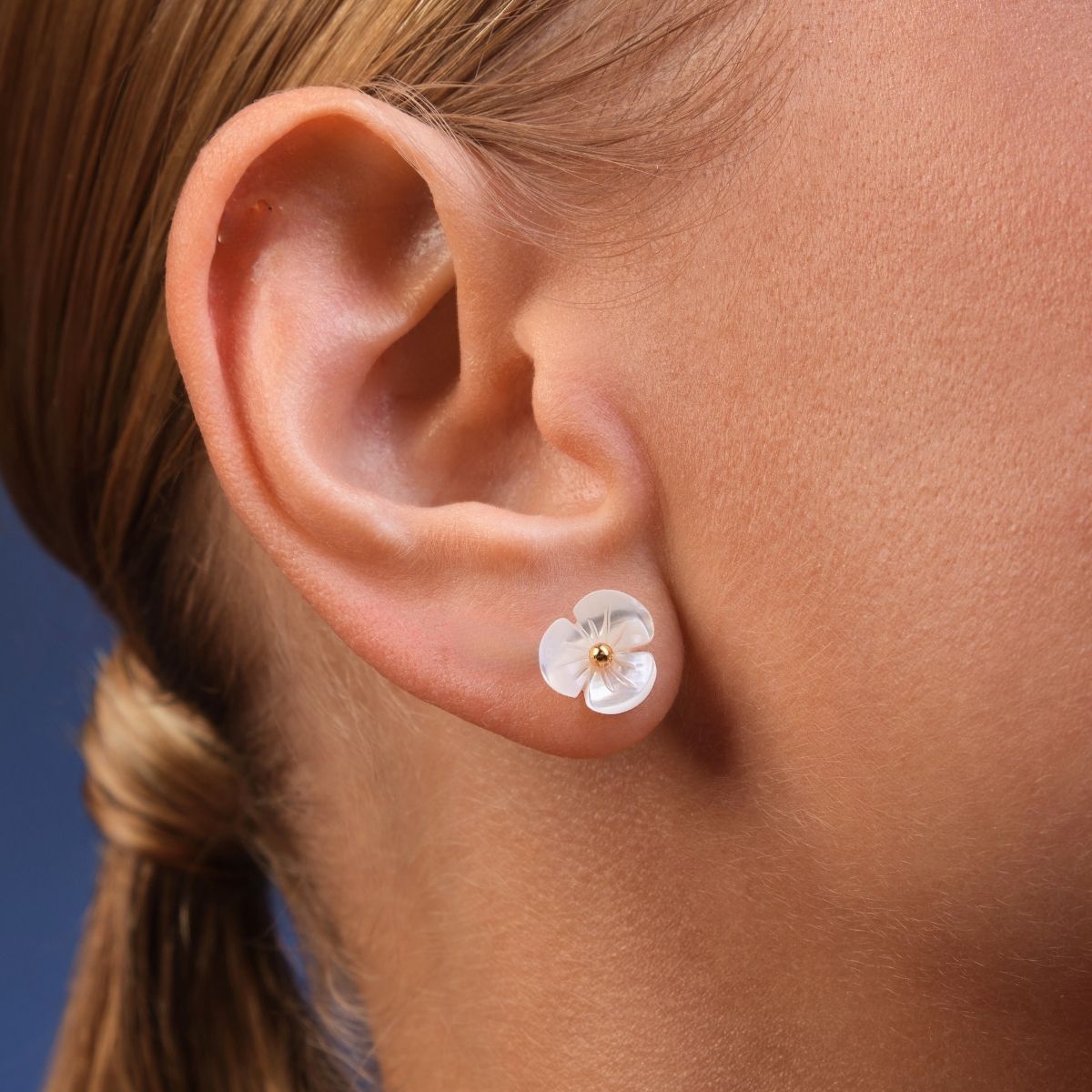 Boucle d'oreille Grande Orchidée