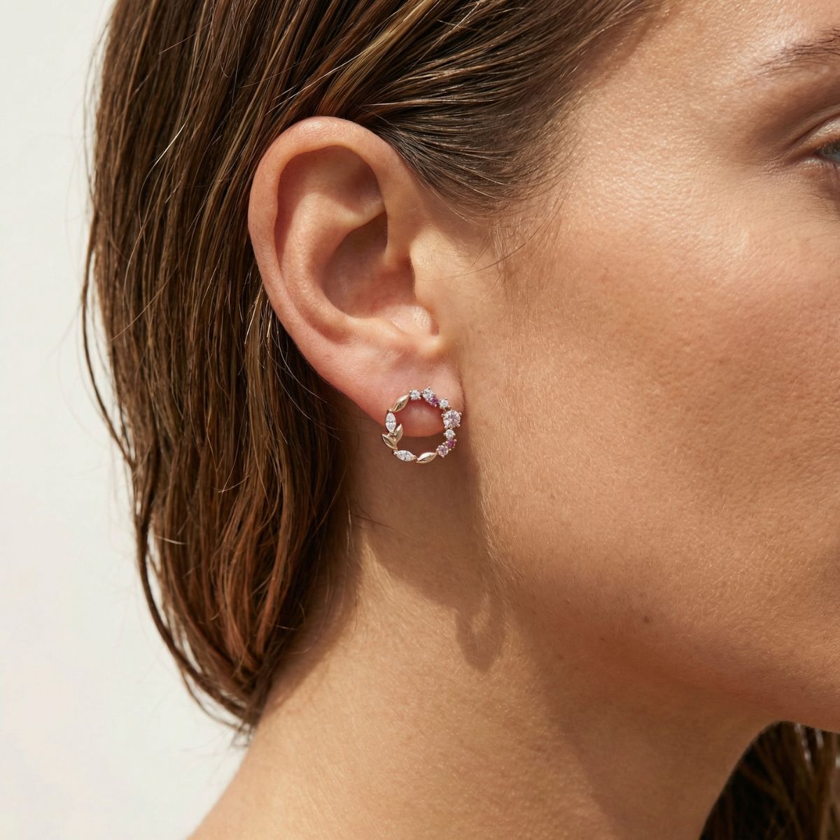 Boucles d'oreilles Juliette - Or Rose