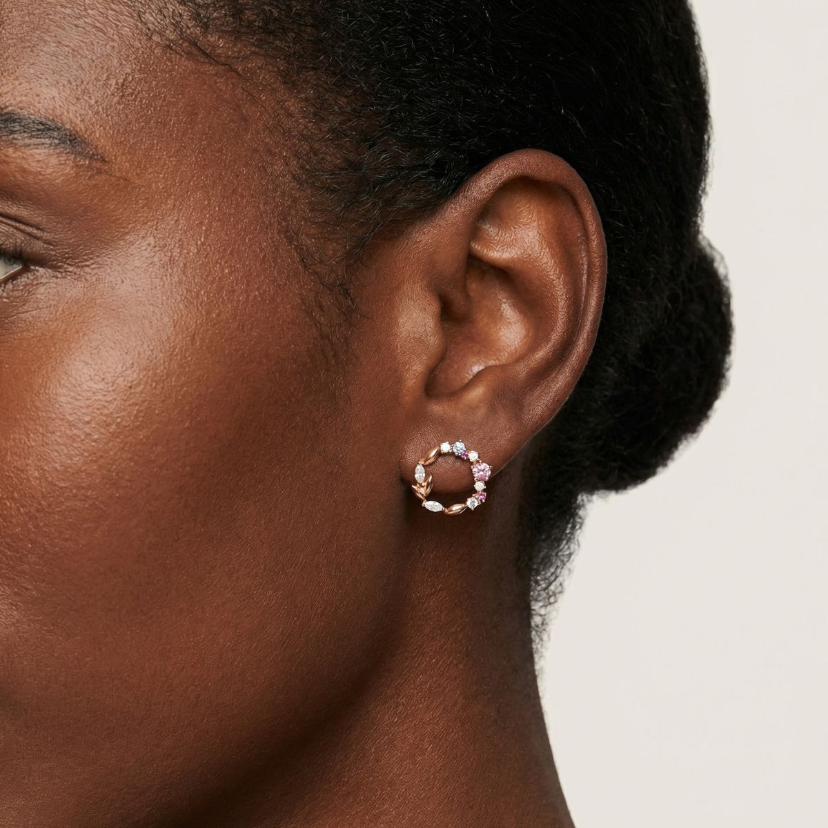 Boucles d'oreilles Juliette - Or Rose