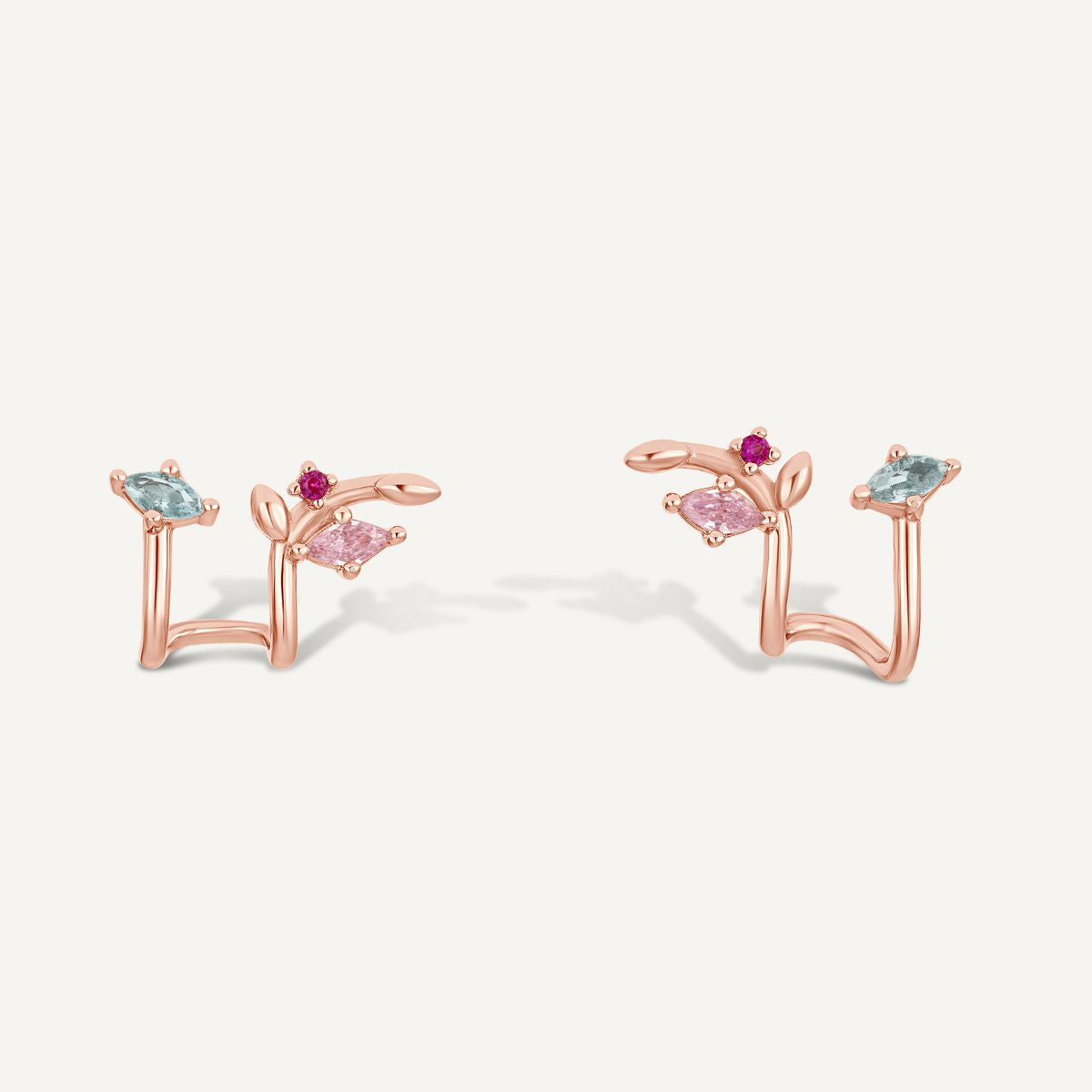 Boucles d'oreilles Clara - Or Rose