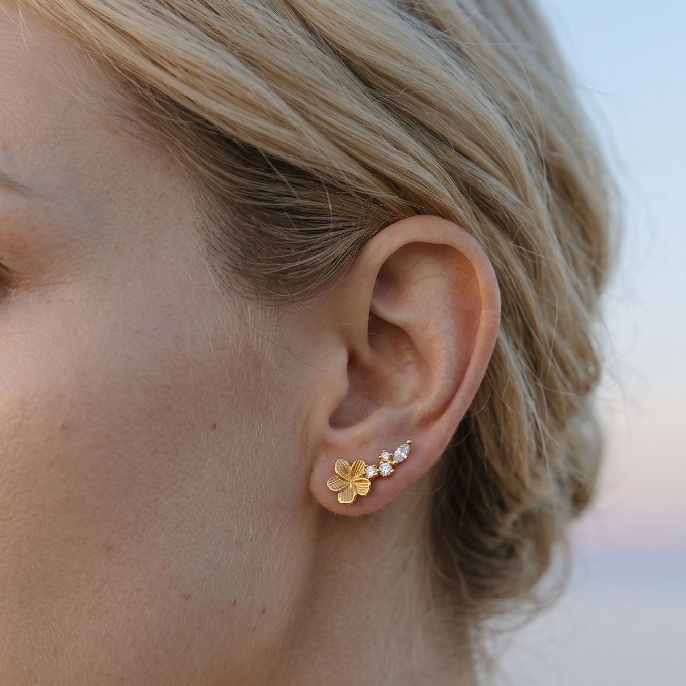 Boucles d'oreilles grimpantes Suzanne