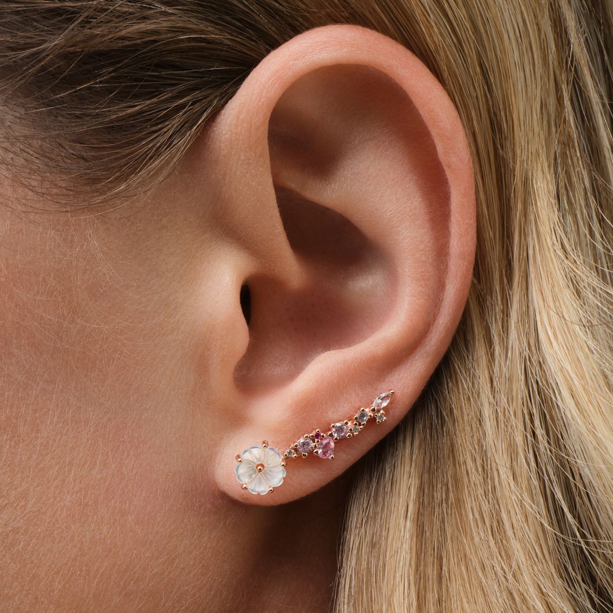 Boucles d'oreilles grimpantes Maëline