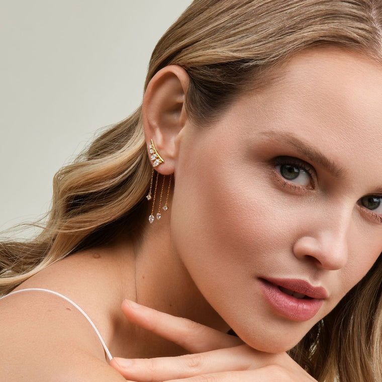 Ear climber Calypso – vita stenar